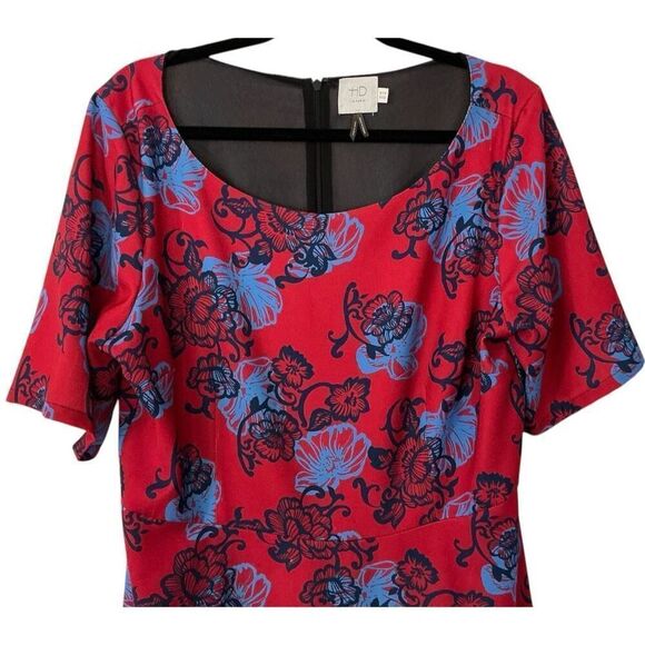 ANTHROPOLOGIE HD in Paris Colorful Mid-Length Tailored Dress  14 - Picture 3 of 7